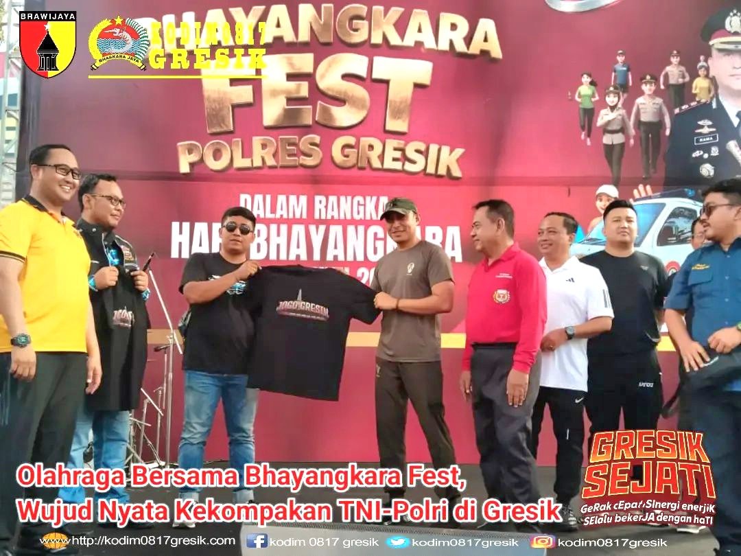 Sinergi TNI-Polri Perkuat Solidaritas dalam Perayaan Bhayangkara Fest di Gresik