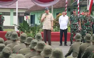 Sekjen Kemhan Tinjau Kesiapan Program Bela Negara SPPI 2026 di Pusdikarhanud Malang