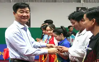 Bidik Atlet Muda Potensial, Cabang Tenis Meja Festival Olahraga Can Tho Ke-10 Resmi Bergulir