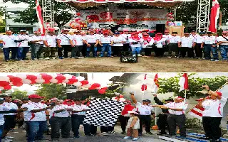 Pererat Kebersamaan, Ratusan Warga Perumahan di Mojokerto Gelar Jalan Sehat HUT RI ke-81