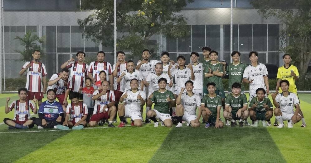 Pererat Sinergi, Pemuda LDII dan Muhammadiyah Gresik Gelar Laga Sepak Bola Persahabatan