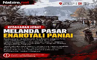 Kebakaran Hebat Melanda Pasar Enarotali Paniai, 11 Warga Dilaporkan Meninggal Dunia
