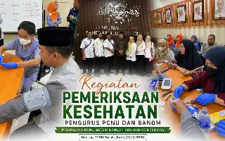 Dorong Pola Hidup Sehat, PCNU Gresik dan Puskesmas Kebomas Selenggarakan Pemeriksaan Kesehatan Gratis