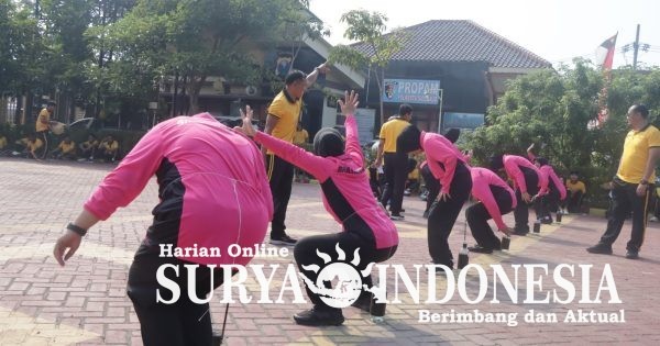 Polresta Sidoarjo Perkuat Kekompakan Personel Lewat Apel dan Olahraga Sambut Hari Bhayangkara ke-80