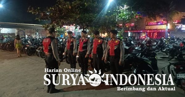 Ciptakan Kondusivitas, Polsek Kuta Utara Gelar Patroli Gabungan di Kawasan Hiburan Malam Canggu