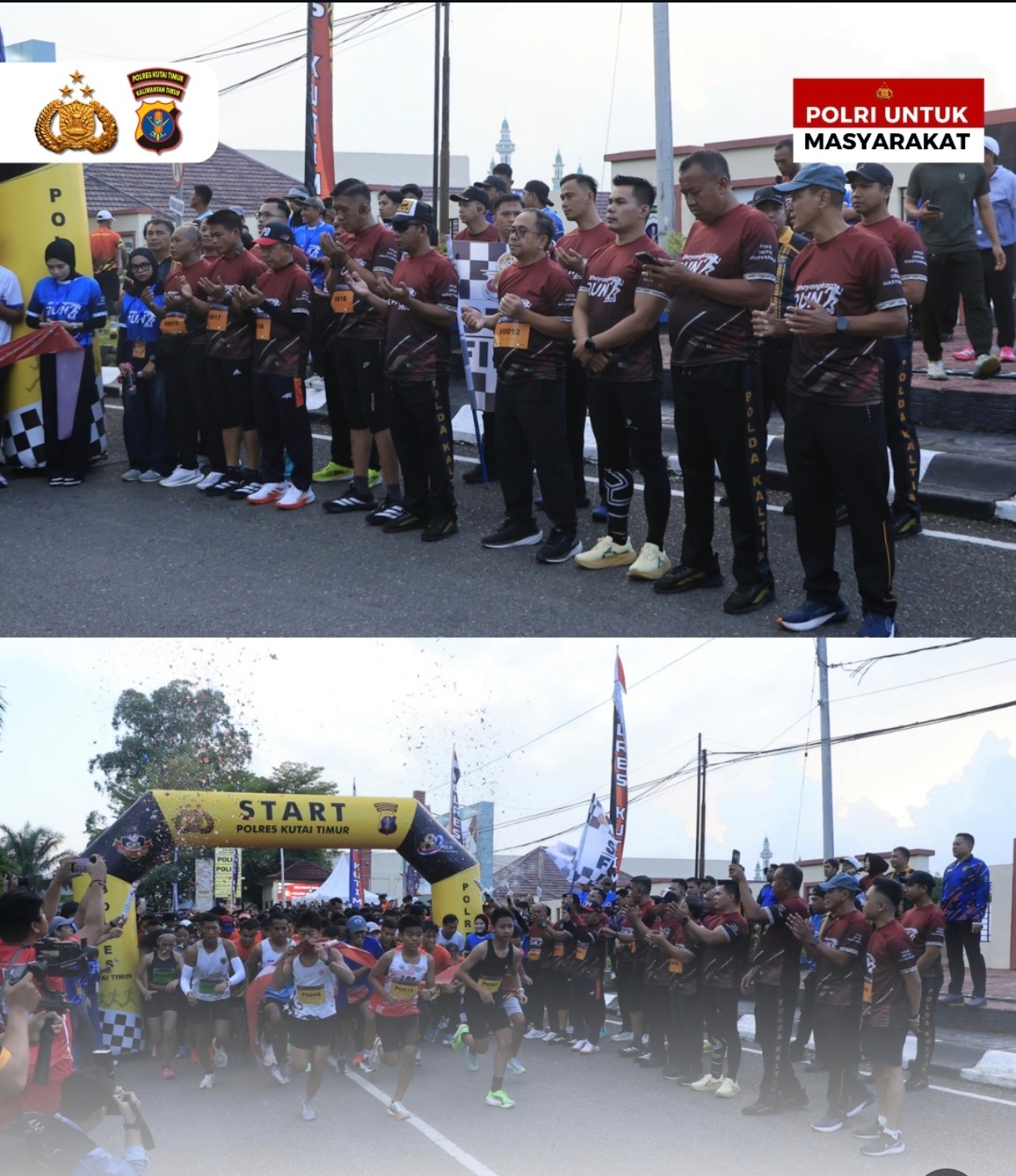Bhayangkara Run 2026: Polres Kutai Timur Perkuat Sinergi Polri dan Masyarakat Melalui Olahraga