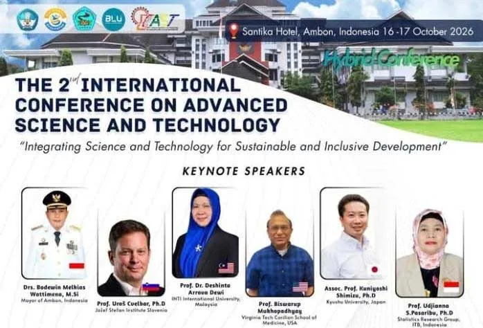 FST Unpatti Selenggarakan ICAST 2026, Hadirkan Pakar Sains dan Teknologi dari Lima Negara