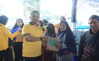 Sambut Hari Bhayangkara ke-80, Polres Indragiri Hilir Gelar Pekan Olahraga dan Salurkan 200 Paket Bantuan Sosial