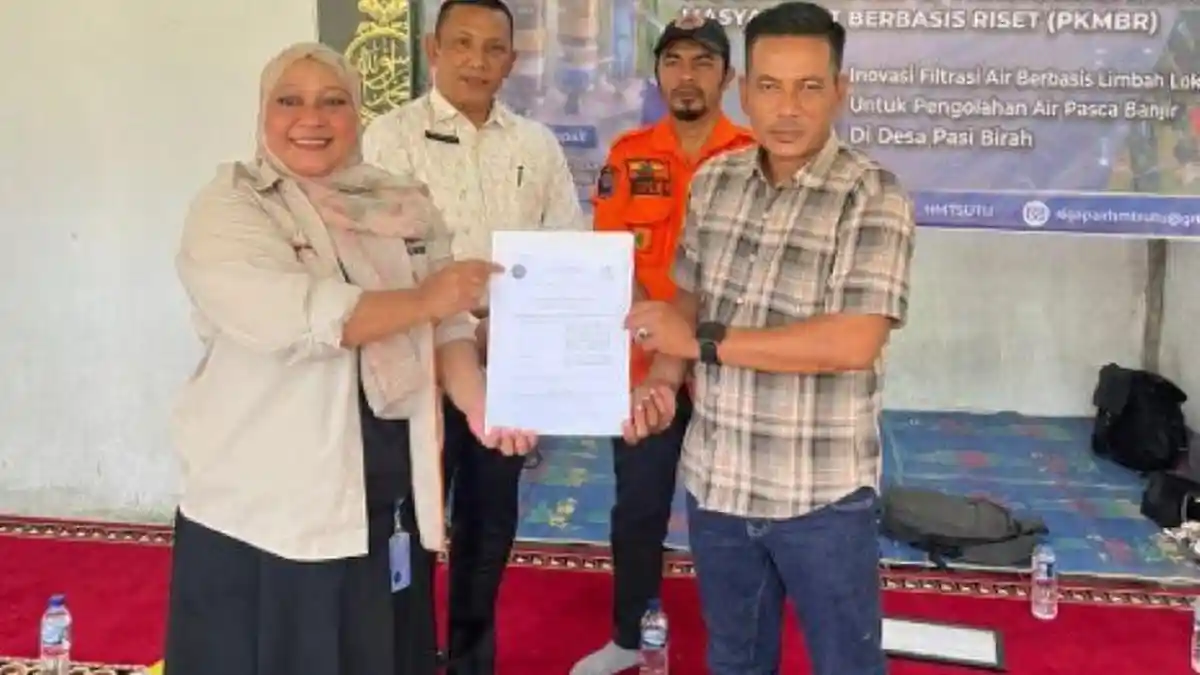 FT UTU Inovasikan Teknologi Filtrasi Air Berbasis Limbah Lokal bagi Masyarakat Terdampak Banjir di Aceh Barat
