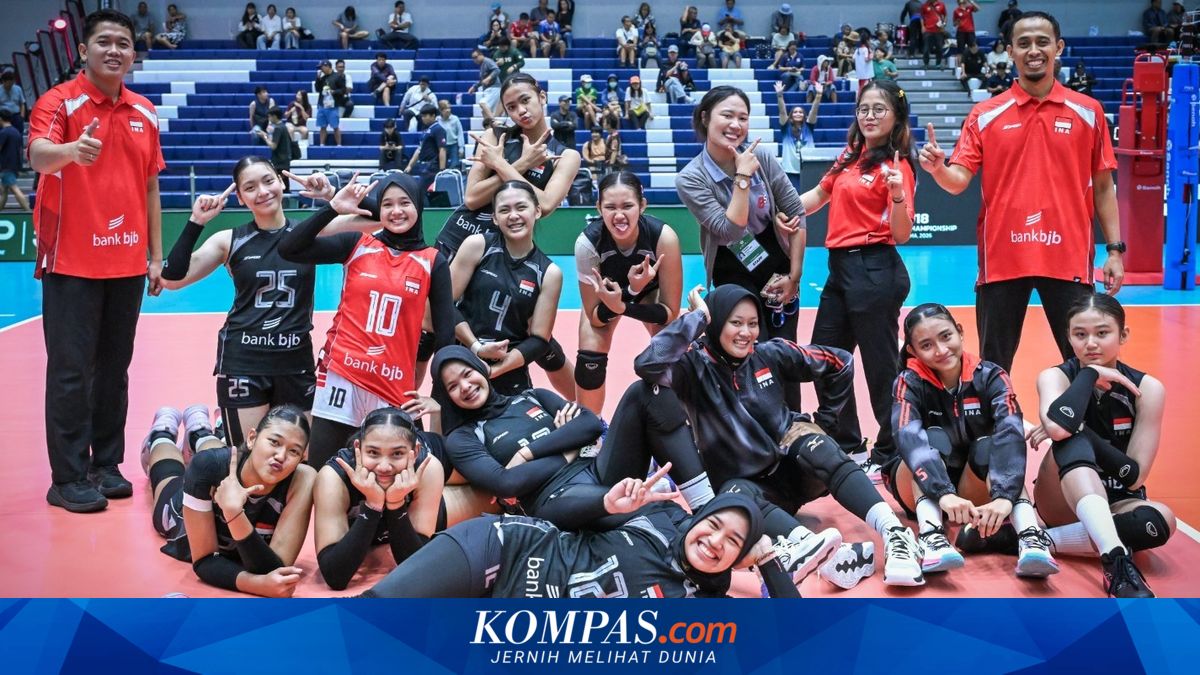 Tumbangkan Filipina, Timnas Voli Putri Indonesia Segel Tiket Perempat Final AVC Cup U18