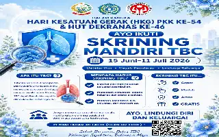Peringatan HKG PKK dan Dekranas di Sulsel Ajak Warga Lakukan Skrining Mandiri TBC