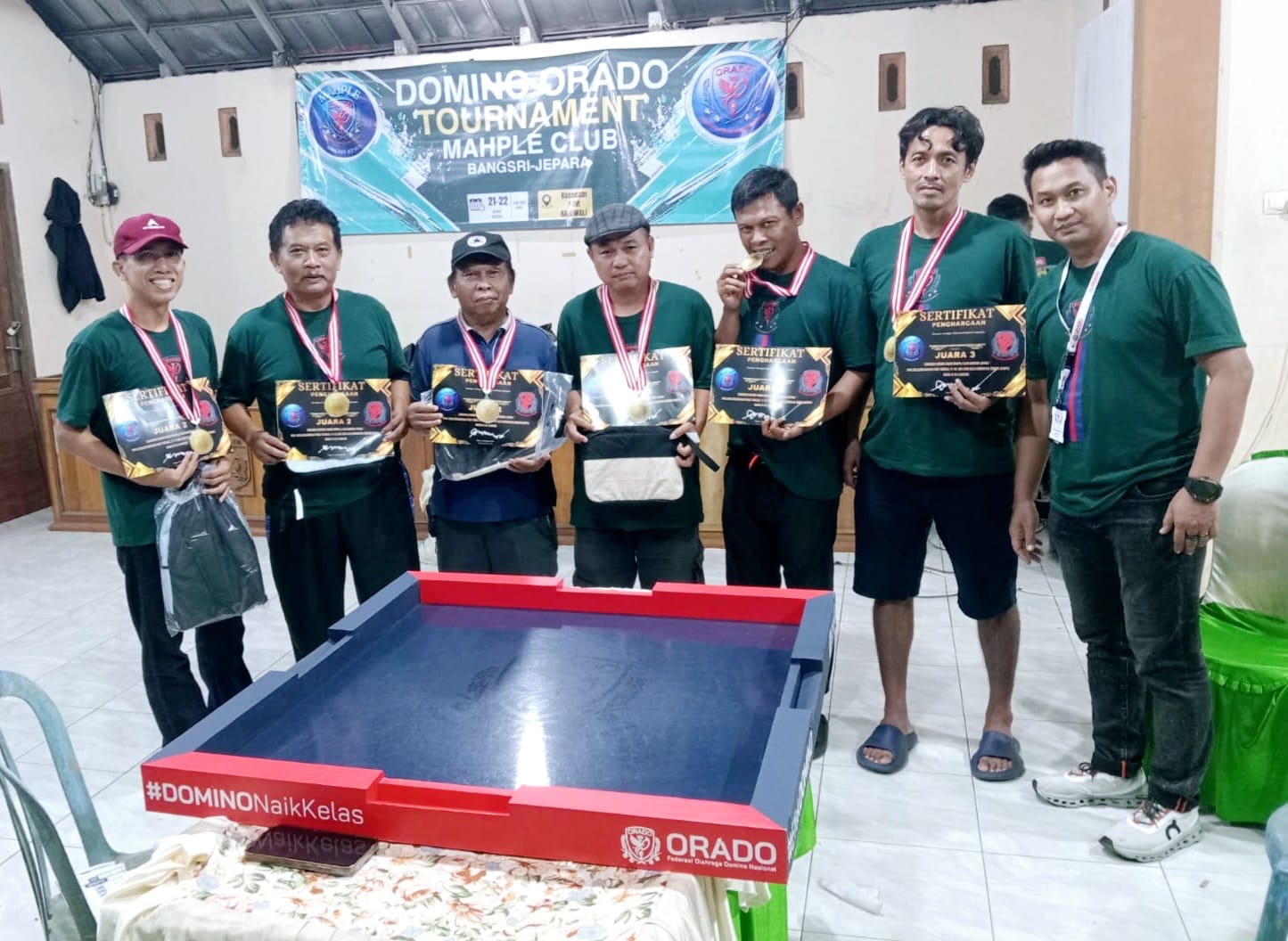 Domino Masuk Jalur Olahraga Prestasi, Jepara Gelar Turnamen Perdana di Bangsri