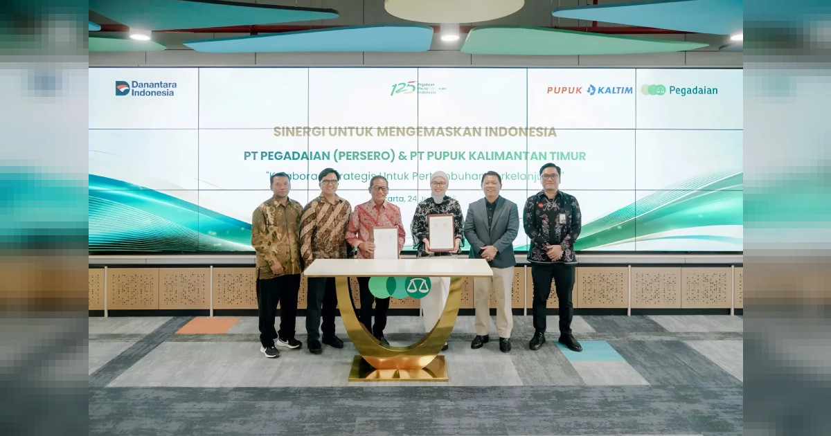 Pegadaian dan Pupuk Kaltim Teken MoU Sinergi Bisnis, Dorong Literasi Keuangan Karyawan
