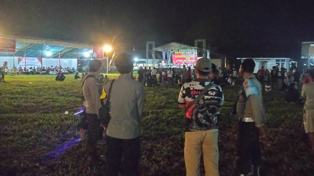 Jamin Keamanan Hiburan Rakyat di Silat Hulu, Polsek Kapuas Hulu Kerahkan Personel