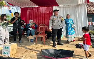 Amankan Pesta Rakyat di Cijenuk, Polsek Sindangkerta Ajak Warga Aktifkan Pos Ronda dan Waspada Judi Online