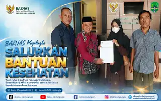 Ringankan Beban Warga, BAZNAS Majalengka Salurkan Bantuan Kesehatan di Leuwimunding