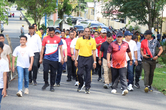 Polres Aceh Besar Rayakan Hari Bhayangkara ke-80 dengan Olahraga Bersama dan Beragam Hadiah Doorprize