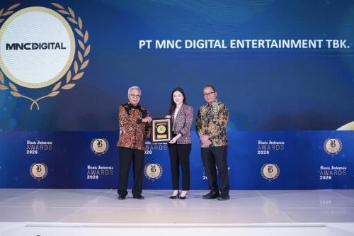 Capaian Prestisius, MNC Digital Entertainment Sabet Penghargaan di Bisnis Indonesia Awards 2026