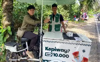 Tren Kopi Gerobak Rp10 Ribu Mulai Geser Budaya Kedai Kopi Konvensional di Pulau Bintan