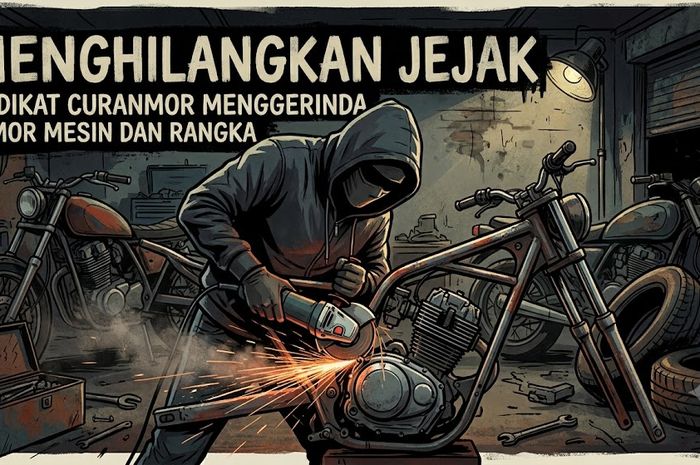 Polda Banten Bongkar Sindikat Curanmor, Belasan Motor Hasil Kejahatan Disita
