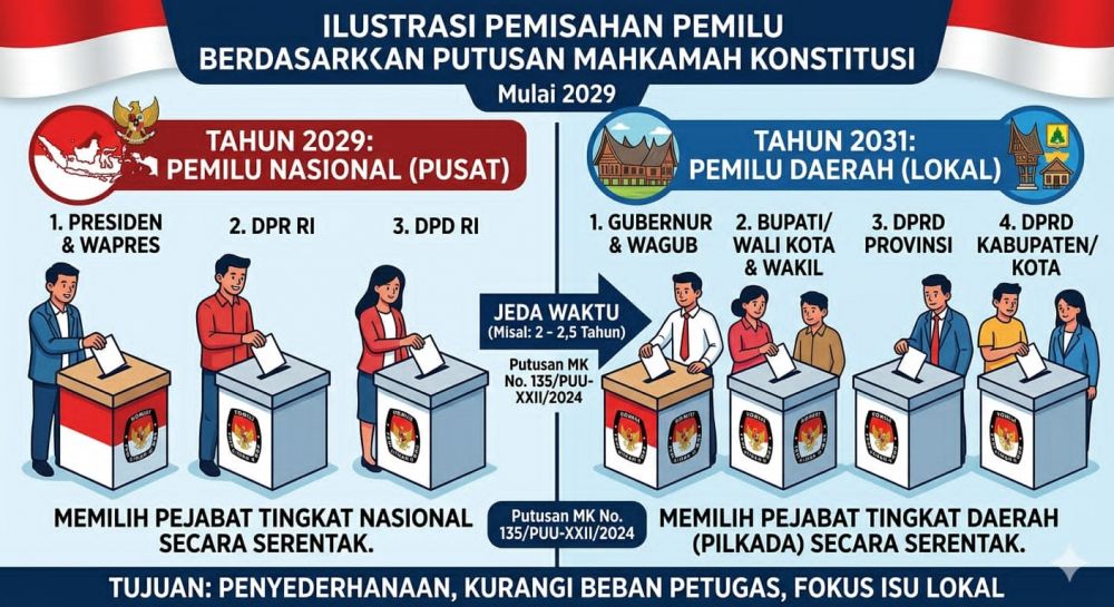 Restrukturisasi Pemilu Nasional dan Daerah: Menakar Dampak Putusan MK terhadap Masa Depan Partai Politik