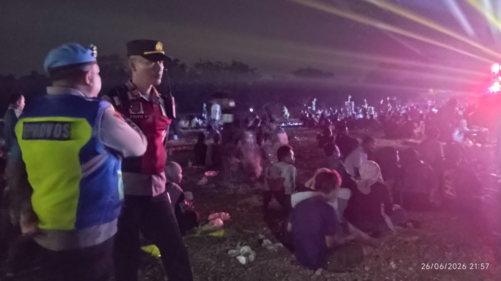 Pengamanan Cek Sound di Bulusari, Kapolsek Tarokan Minta Warga Nikmati Hiburan dengan Tertib