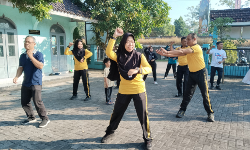 Pererat Sinergitas, Polsek Srandakan Gelar Olahraga Bersama Forkopimkap