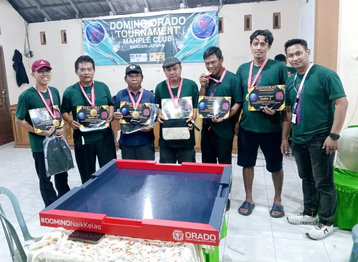 Domino Masuk Arena Olahraga Prestasi, Jepara Gelar Turnamen Resmi Perdana