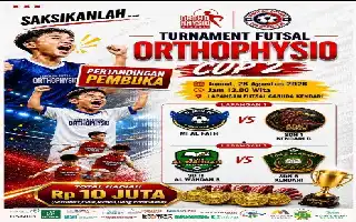 Cetak Atlet Muda Sehat, Turnamen Futsal Orthophysio Cup 2 Resmi Digelar di Kendari