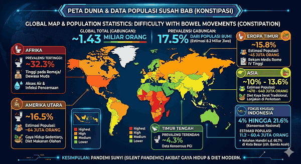 Krisis Sembelit Global: Lebih dari 1,4 Miliar Penduduk Bumi Berjuang dengan Masalah Pencernaan