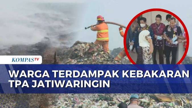 BNPB Kerahkan Water Bombing di TPA Jatiwaringin, Layanan Kesehatan Warga Disiagakan