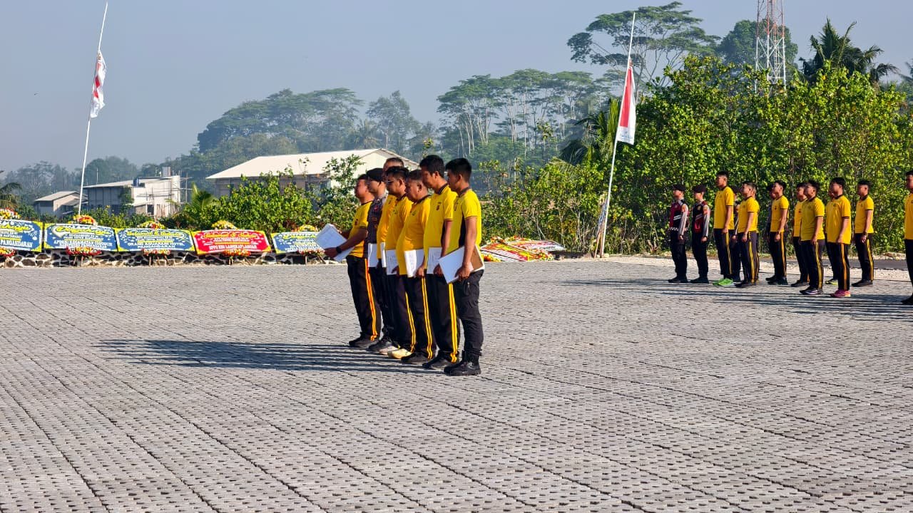 Jaga Kebugaran dan Disiplin, Polres Pangandaran Gelar Olahraga Bersama