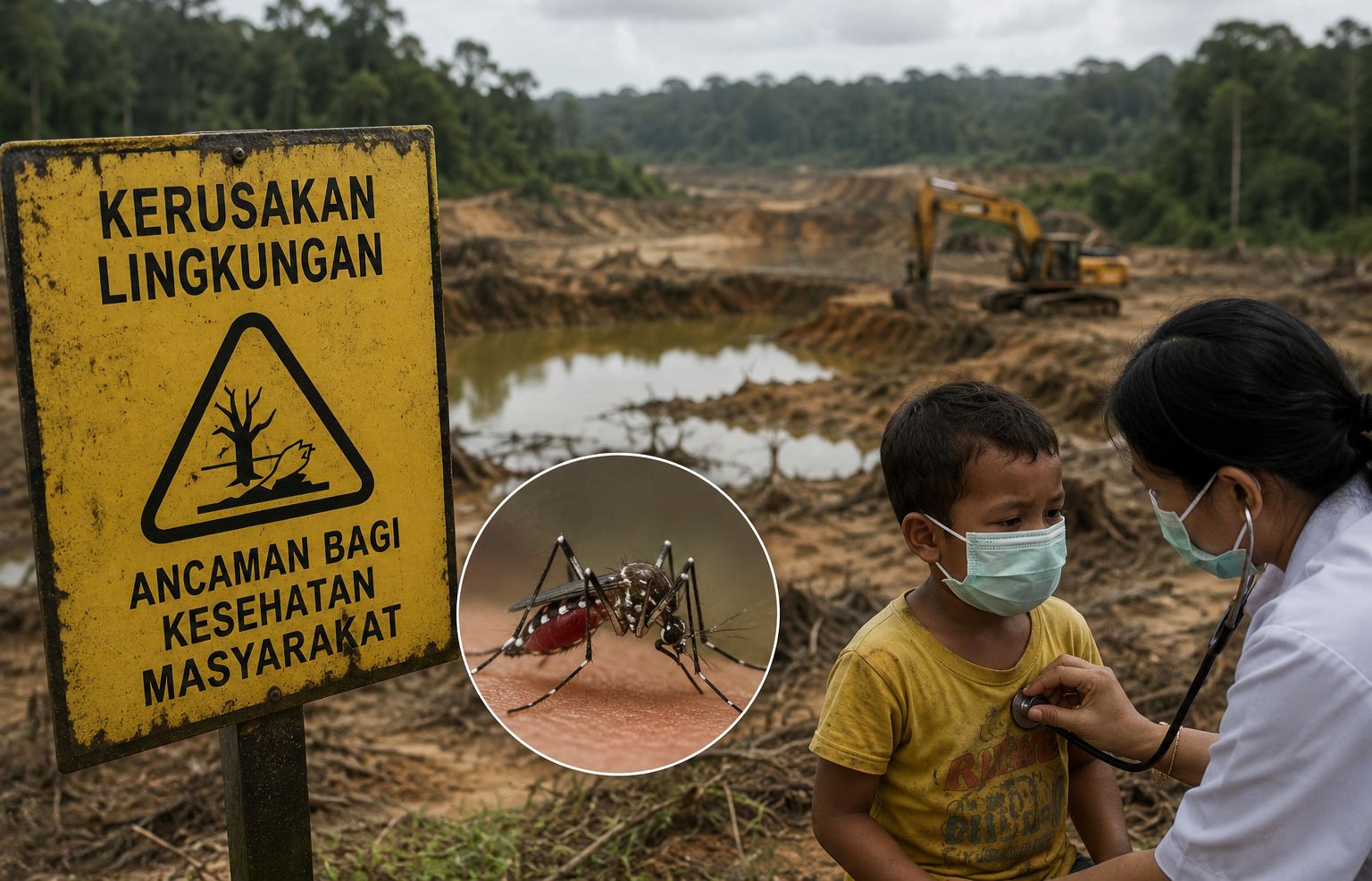 Tambang Ilegal Jadi Pemicu Lonjakan Malaria di Indonesia Timur, Kerusakan Lingkungan Berubah Menjadi Krisis Kesehatan