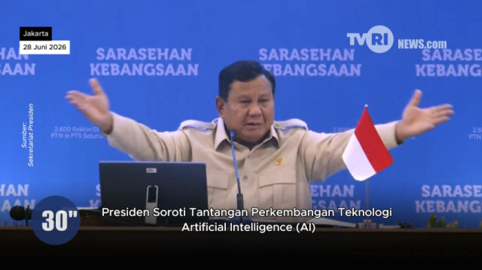 Presiden Soroti Tantangan dan Peluang di Balik Pesatnya Perkembangan Teknologi Kecerdasan Buatan