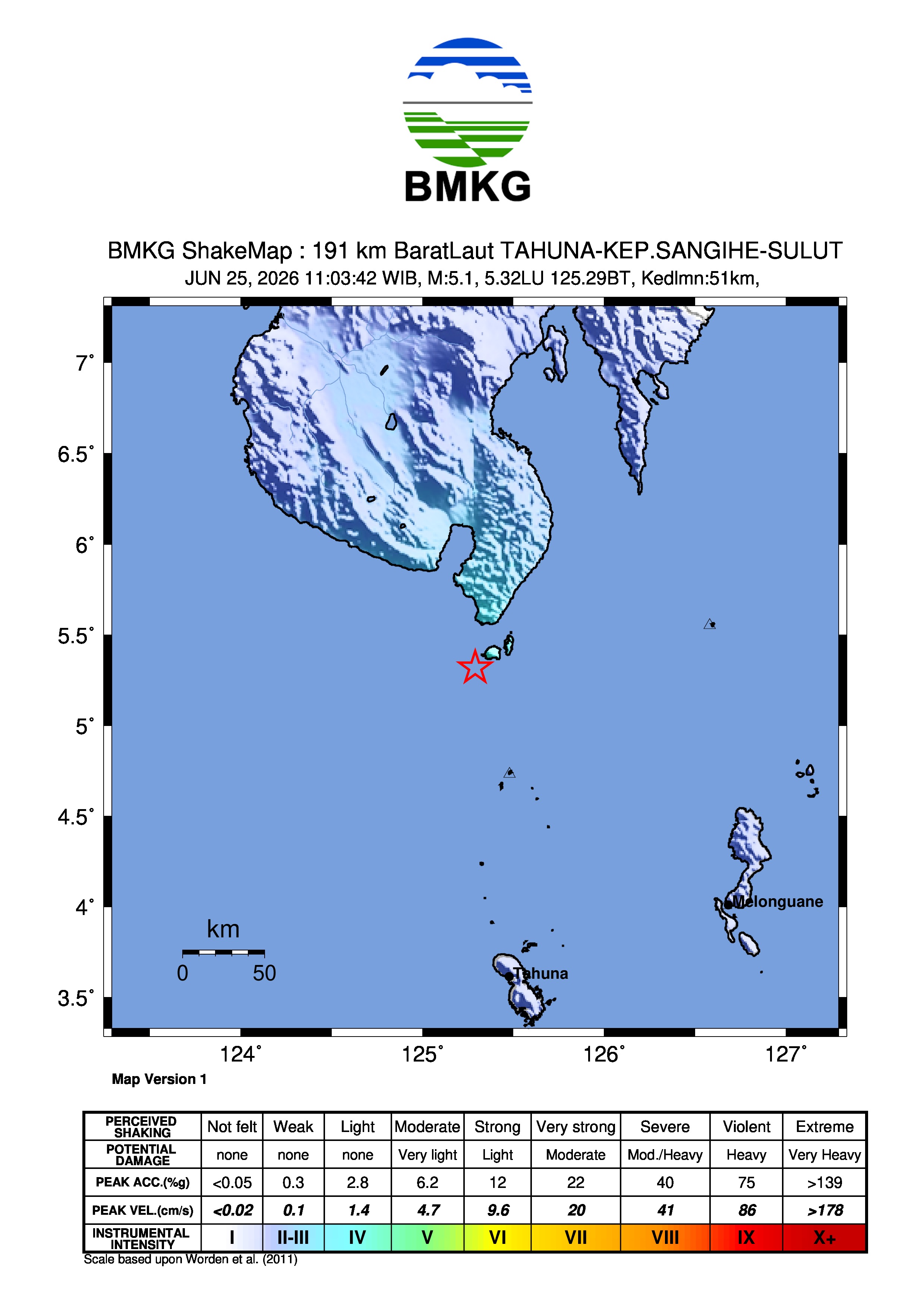 Gempa M5,3 Guncang Laut Sulawesi Dekat Sangihe, BMKG Pastikan Tak Berpotensi Tsunami