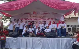Jalan Santai dan Hiburan Rakyat Meriahkan Penutupan Rangkaian HUT ke-81 RI di Desa Cikujang Sukabumi
